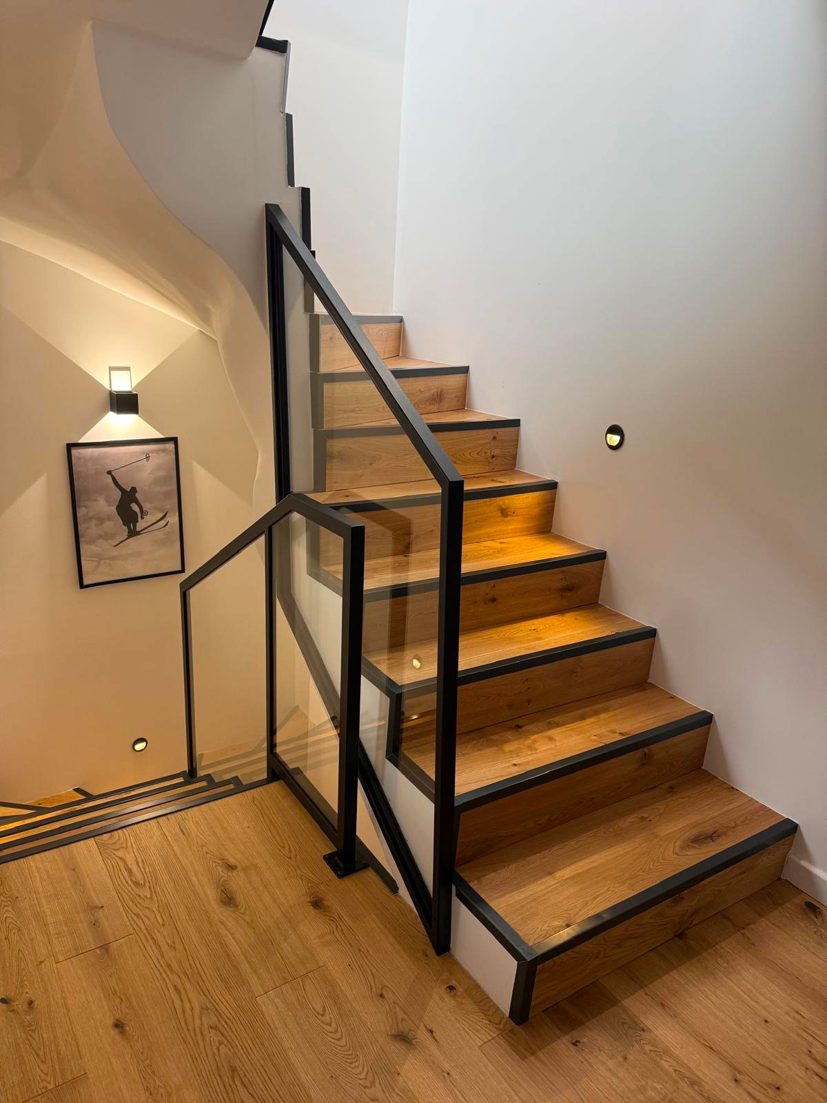 renovation d'un escalier d'un appartement à grenoble